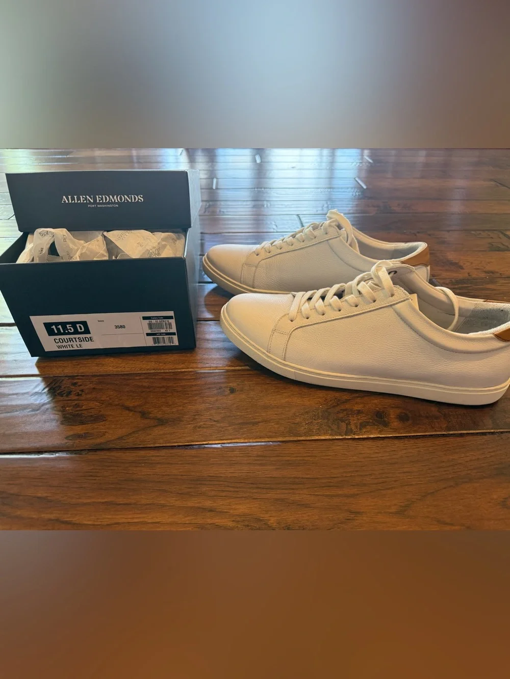 Allen Edmonds Men’s Courtside Lace-up Leather Sneakers